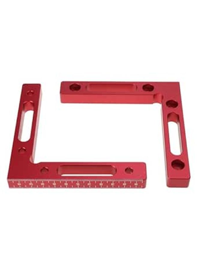 Aluminum L Shape Ruler 90 Degree Positioning Square Woodworking Corner Clamp Tool - Image 1