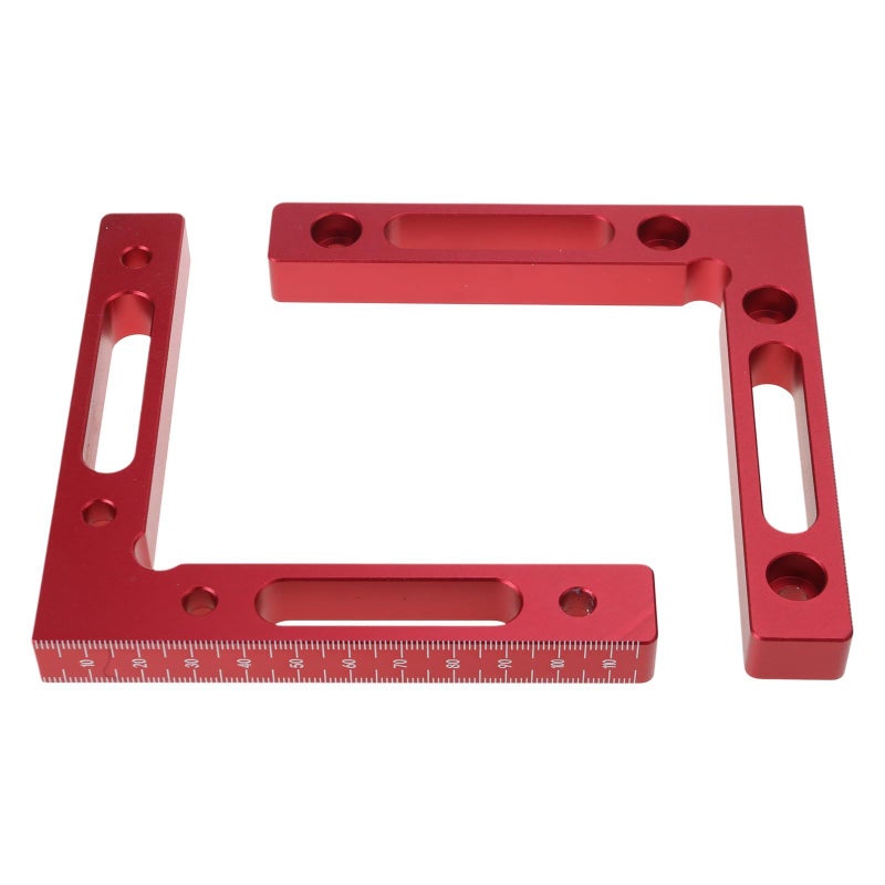 Aluminum L Shape Ruler 90 Degree Positioning Square Woodworking Corner Clamp Tool - Image 2