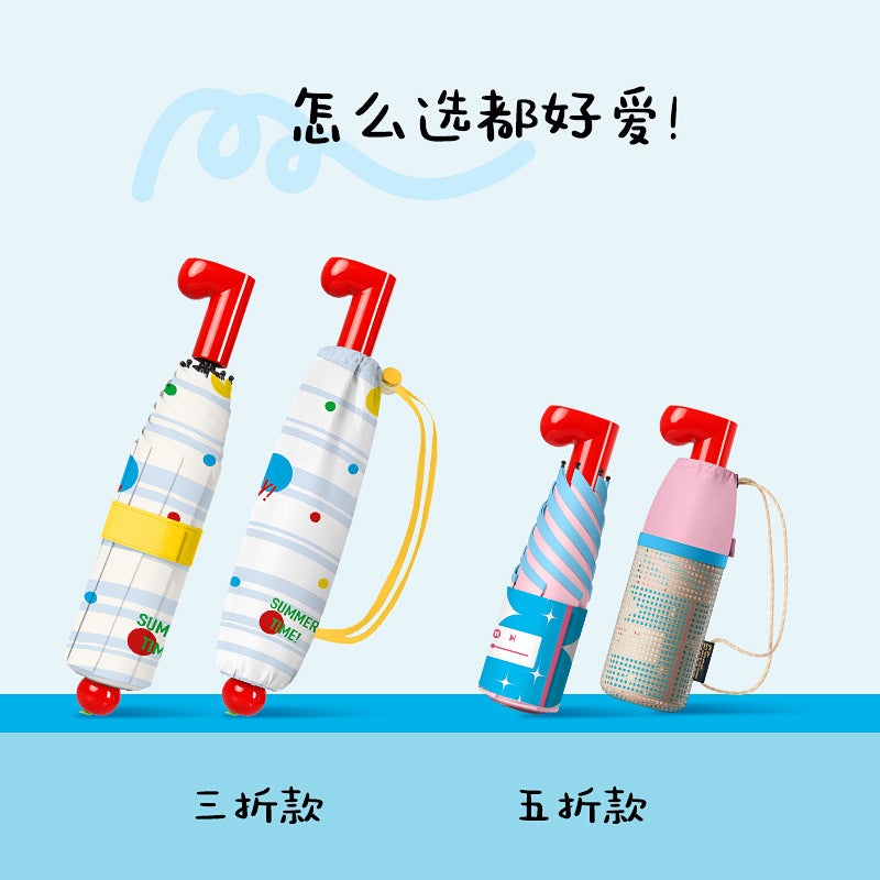 Folding Umbrella with UV Protection, Sun and Rain Dual Use - Image 3