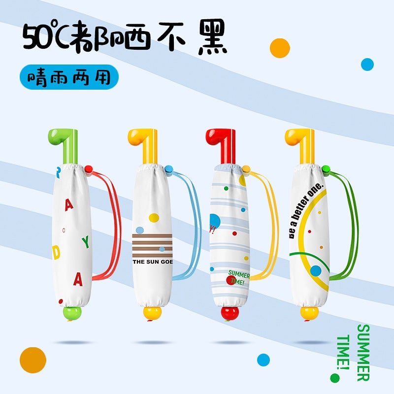 Folding Umbrella with UV Protection, Sun and Rain Dual Use - Image 2