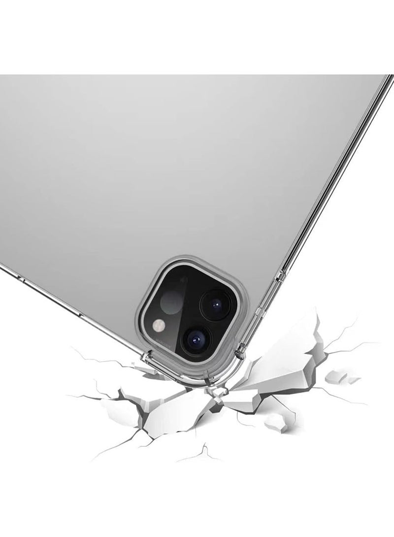 Protective case for iPad Pro 13-inch M4 2024 (7th generation) soft transparent thermoplastic polyurethane case, scratch and shock-resistant, clear (Pro 13-inch) - Image 4