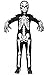 Sicypoty Kids Skeleton Costume Glow in the Dark Halloween Costume for Boys Black 57Years - Image 3