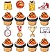 Rsstarxi 40 Pack Cupcake Toppers Trophies Slam Dunk Basketball Apparel Cake Decorations for Sports Theme Parties - Image 3
