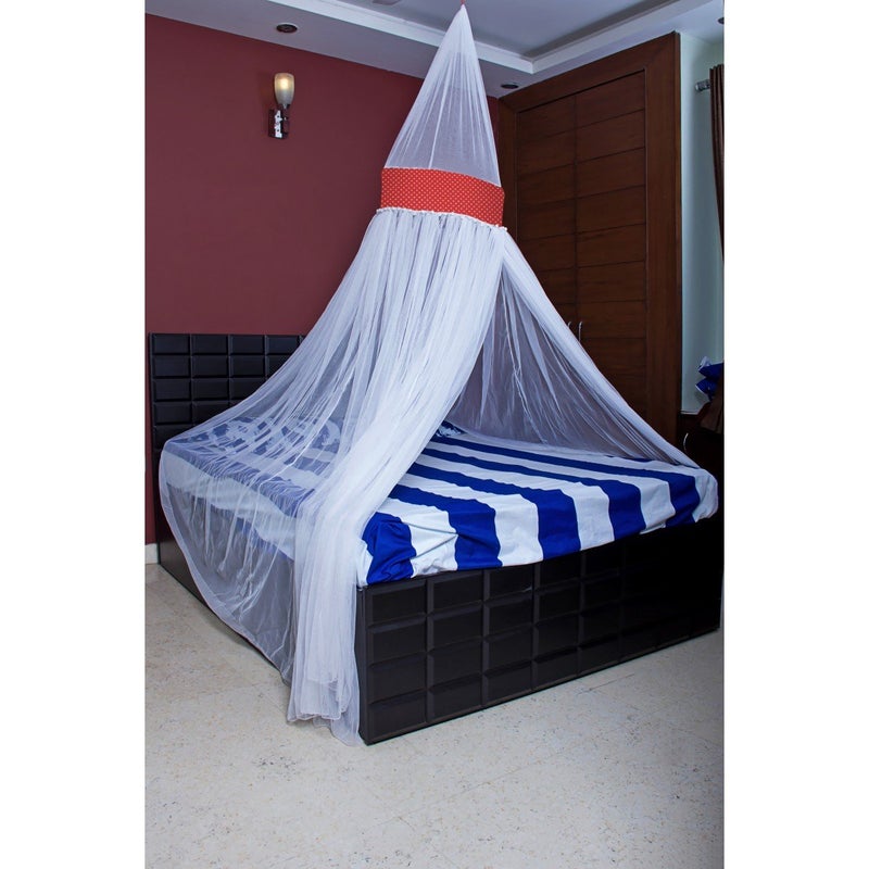 CREATIVE TEXTILES Mosquito Nets - King Size Premium Mosquito Net Canopy for Home or Travel, Includes Hanging Kit, Travel Bag, and No Harmful Chemicals - Image 1