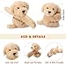 Jerify 8 Pcs Puppy Stuffed Animal Slap Bracelets for Kids Cute Plush Dog Wrist Snap Bracelets Bulk Birthday Gifts for Boys Girls Party Favors - Image 4