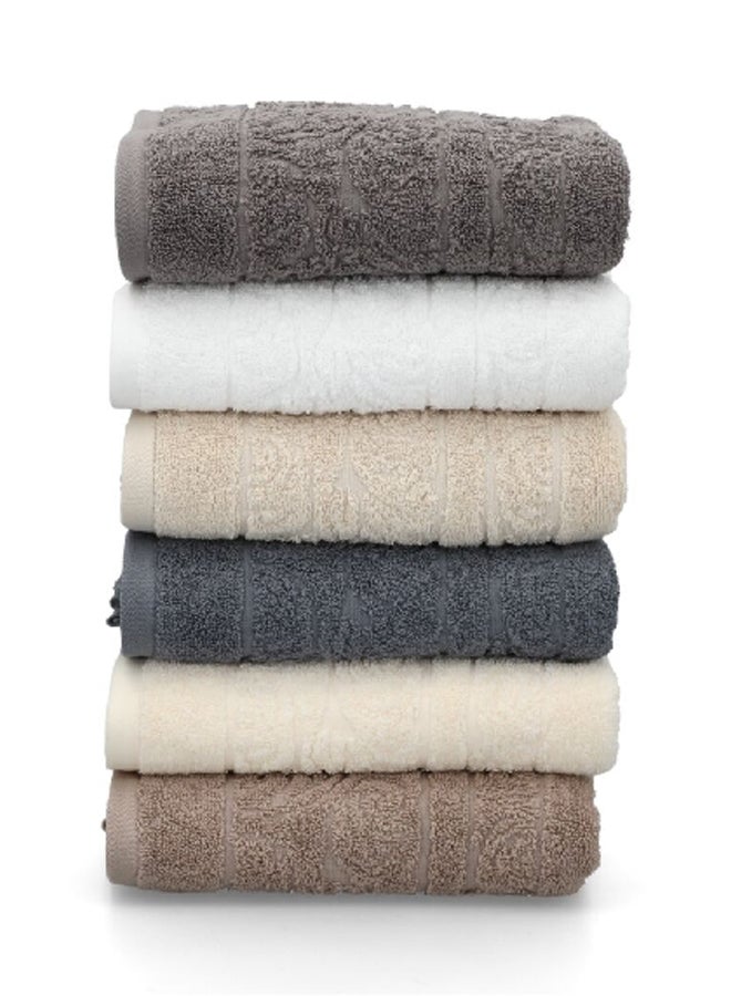 Cannon Highly Absorbent and Quick Drying Jacquard Hand Towel Beige 50 x 100 cm CN JE50X100-DROSE - Image 4