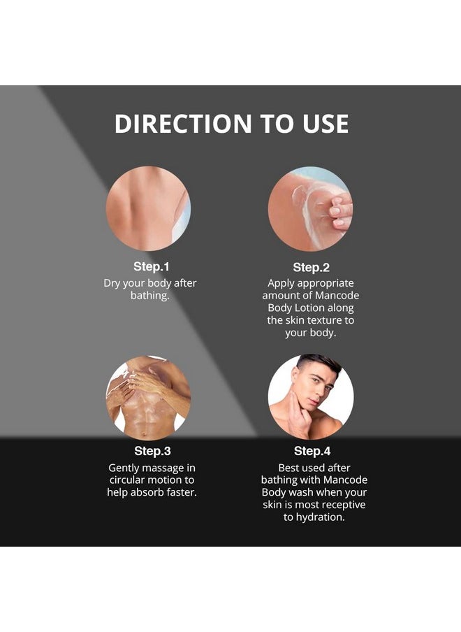 MAN CODE - Mancode Raw Body Lotion For Men 200Ml Easy Absorption Nourishing Formulation Hydrating Moisturization Intense Care Smooth Texture Healthier Complexion Elevates Selfcare. - Image 1