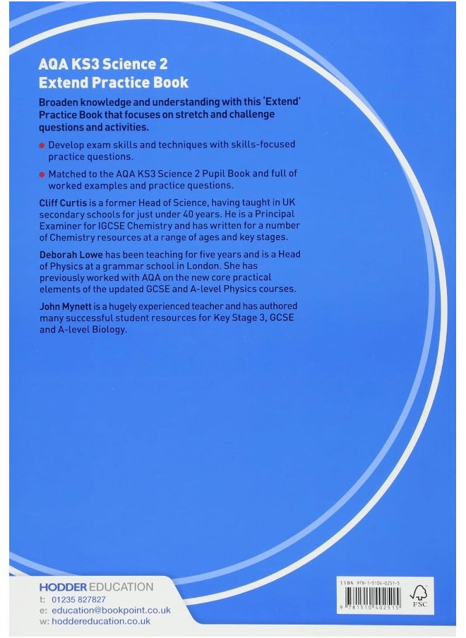 null - AQA Key Stage 3 Science 2 'Extend' Practice Book - Image 1
