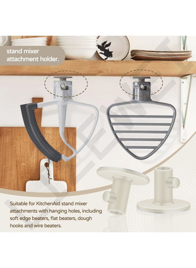 LIZEWEI 2 Pcs Quick Install Spring and Washer for KitchenAid Mixers, Reducing Wobble and Extending the life of the Stirrer, W/ 4 pcs Stand Mixer Attachment Holders, Space-saving Storage,(QJBJPJ) - Image 5