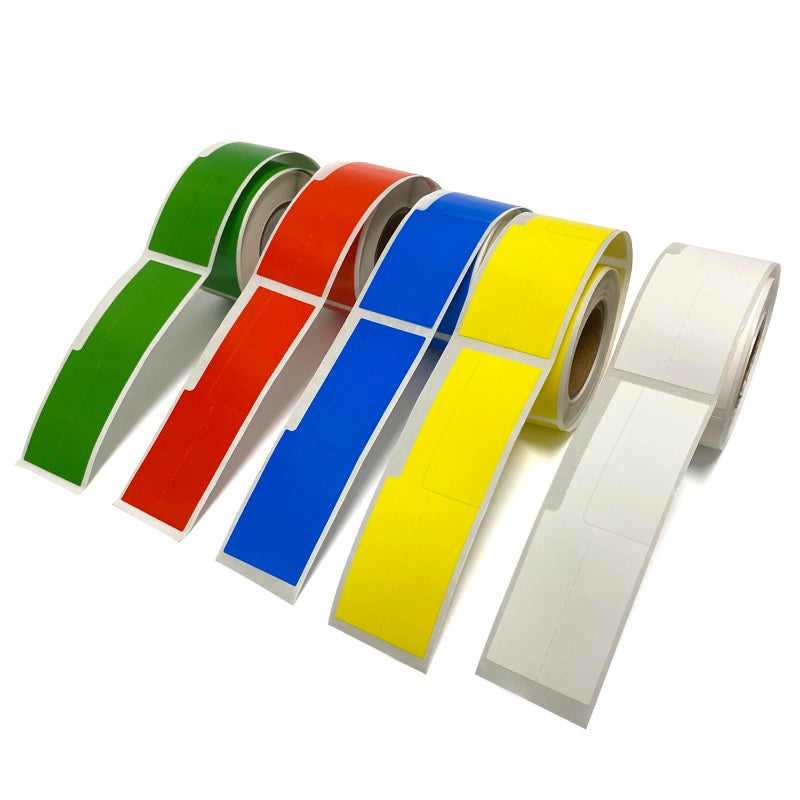 Cable Labels P Type 30x45mm&50mm 80 Sheets Blue Smooth Clear Printing Surface - Strong Adhesion Durable Waterproof Oil-proof Scratch-resistant Tear-resistant Thermal Paper for Enterprise Network Maint - Image 5