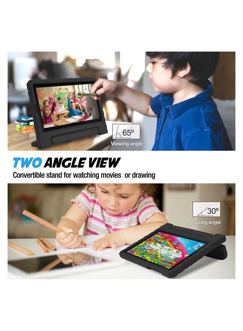 Procases Galaxy Tab A7 Lite 8.7 2021 Kids Case (T220 T225 T227), Shock Proof Convertible Handle Stand Lightweight Kids Friendly Protective Cover for 8.7 inch Galaxy Tab A7 Lite 2021 -Black - Image 3