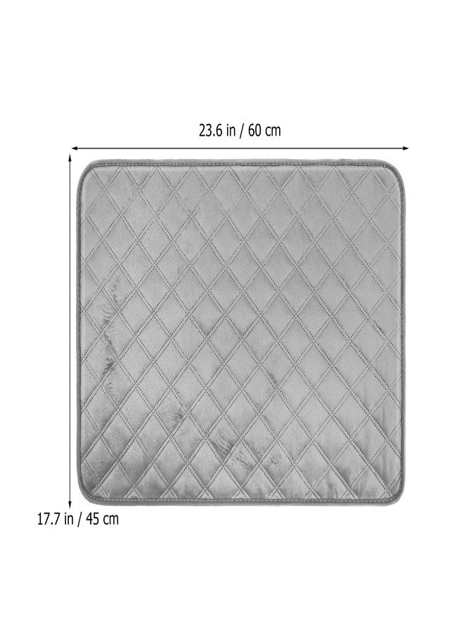 بارتي كينج دوم وسادات تدريب الكلاب القابلة للغسل من بارتي كينجدوم، عبوة من قطعتين، قابلة لإعادة الاستخدام، ماصة، مزودة بقاعدة مانعة للانزلاق وسطح مخملي ناعم قصير، للاستخدام في المنزل والسيارة، لون رمادي، 23.6 × 17.7 بوصة - Image 2