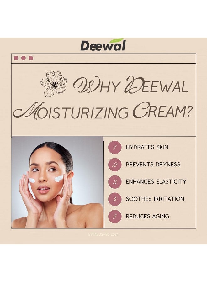 Deewal Deep Moisturizer Cold Cream with Aloe Vera & Vitamin E | Enriched with Glycerin for Soft & Nourished Skin | Face, Hand & Body Cream | Non-Greasy & Instant Hydration - Image 4