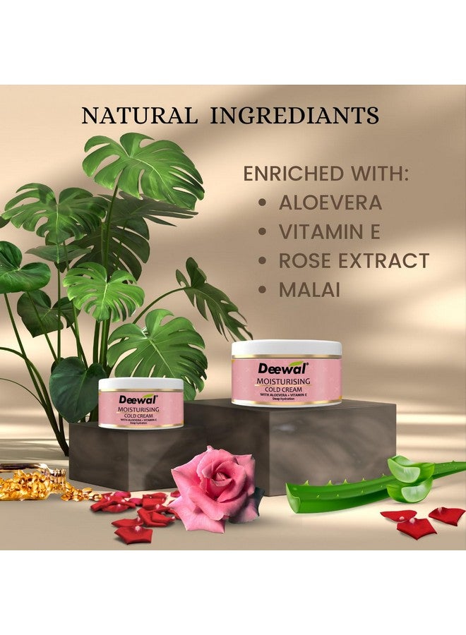 Deewal Deep Moisturizer Cold Cream with Aloe Vera & Vitamin E | Enriched with Glycerin for Soft & Nourished Skin | Face, Hand & Body Cream | Non-Greasy & Instant Hydration - Image 5