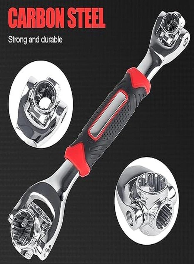KACHKIT Universal Wrench 48 in 1 Socket Wrench Multifunction Wrench Tool with 360 Degree Rotating Head, Spanner Tool for Home and Car Repair, (Multicolor ; PCS-1) (MORDAN). - Image 3