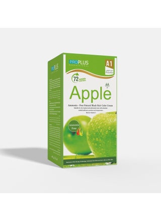 Pro Plus Apple Ammonia Free Hair Color Cream 500ml + Fixer 500ml Apple (A Natural Black A1) - pzsku/Z67034EB8DD3AC95308B5Z/45/_/1739877953/6282ba5a-8150-4d94-932a-182fe188d686