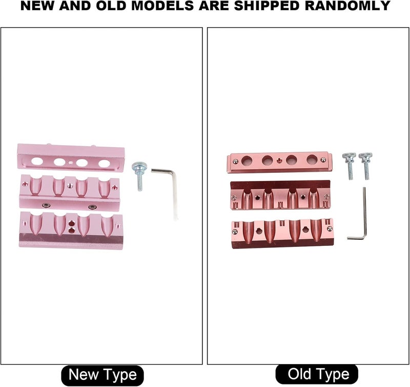 قالب أحمر الشفاه DIY من نوع المنقار متعدد الاستخدامات بفتحات 4، أداة صنع مرطب الشفاه، قالب تجميل من سبائك الألومنيوم بدقة CNC لأحمر الشفاه ثنائي اللون بتشطيب وردي ذهبي، يشمل براغي (وردي ذهبي) - Image 4
