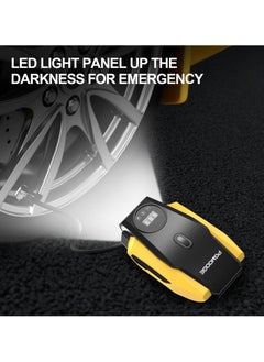 PGNOOGE PGNOOGE 150 PSI Tyre Inflator,Portable Air Compressor with LED Flashlight, Tire Inflator with Digital Display, DC 12V, Auto-off, Car Tyre Pump for Motorcycle Ball, air compressor for car, tire inflator portable air compressor, air compressor pump, car tire air compressor, air pump for car tires portable, inflator air pump, tire air pump, air pump for car tires, tire pump for car, car pump  - Image 5