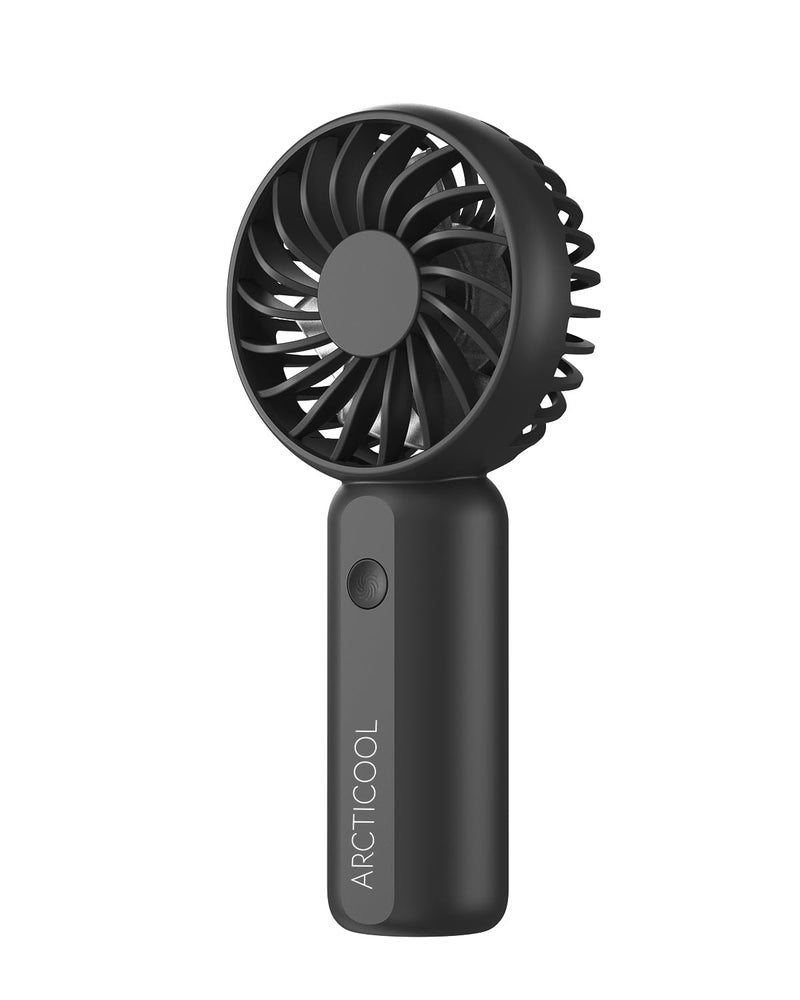 ARCTICOOL Portable Mini Fan - Rechargeable Hand Fan with 3 Adjustable Speeds, 2000mAh Battery, Lightweight Design, Low Noise, and Easy Portability for Indoor and Outdoor Use (Deep Black) - Image 1
