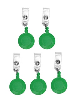 PARTNER 5-Piece Badge Reel for ID Cards Green  - Image 1