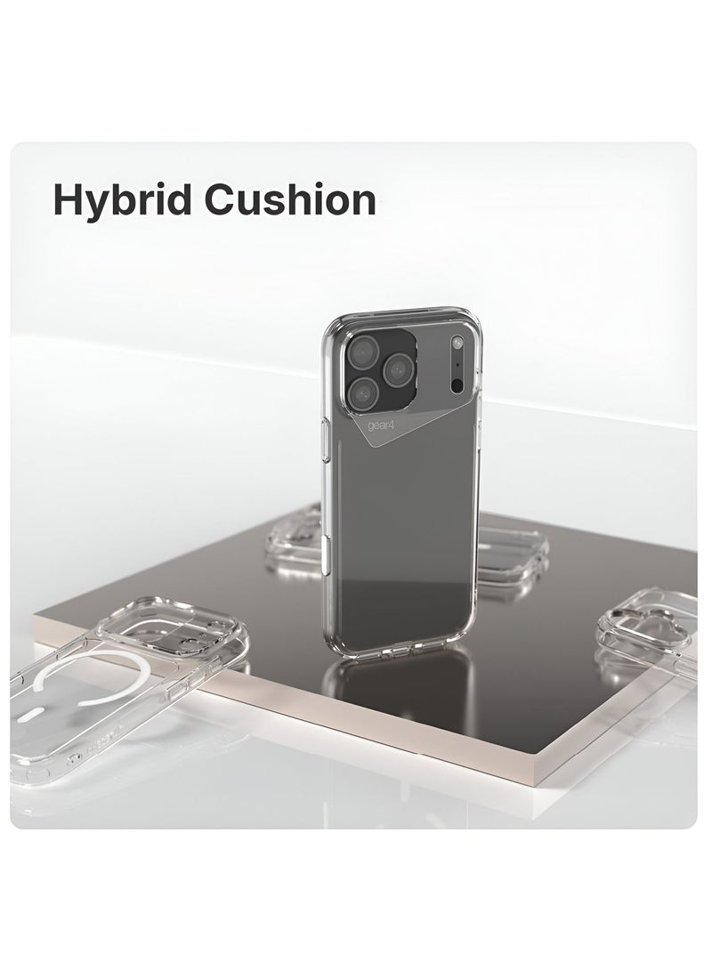 Gear4 Apple iPhone 18 Pro 5G 2026 Gear4 Premium Protection Series Crystal Palace D3O Crystalex Drop Protection Completely Transparent Ultra Hybrid Case Cover (MCTPTN) - Clear - Image 3