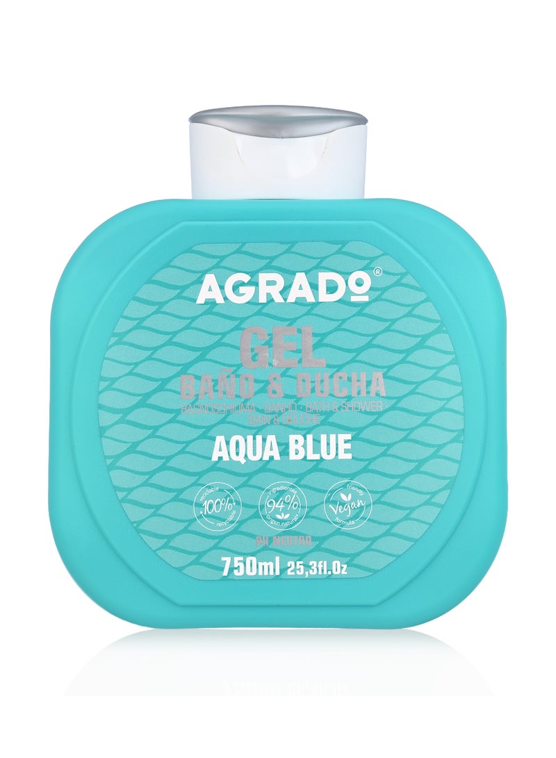 اجرادو جل استحمام أكوا/ 750 مل/ جل استحمام بزبدة الشيا وزيت الأرغان/منتج العناية الشخصية/شاطئي/أكوا - Image 1