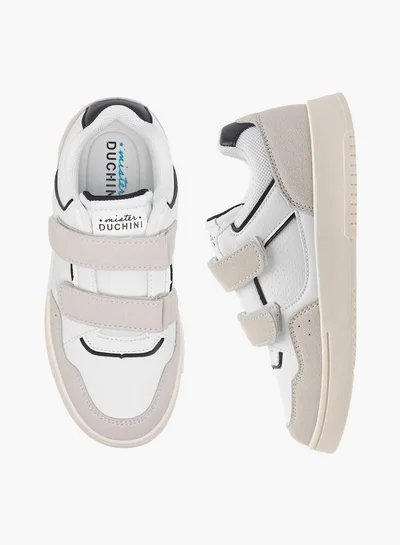 سيد دوتشيني Boys Panelled Sneakers with Hook and Loop Closure
