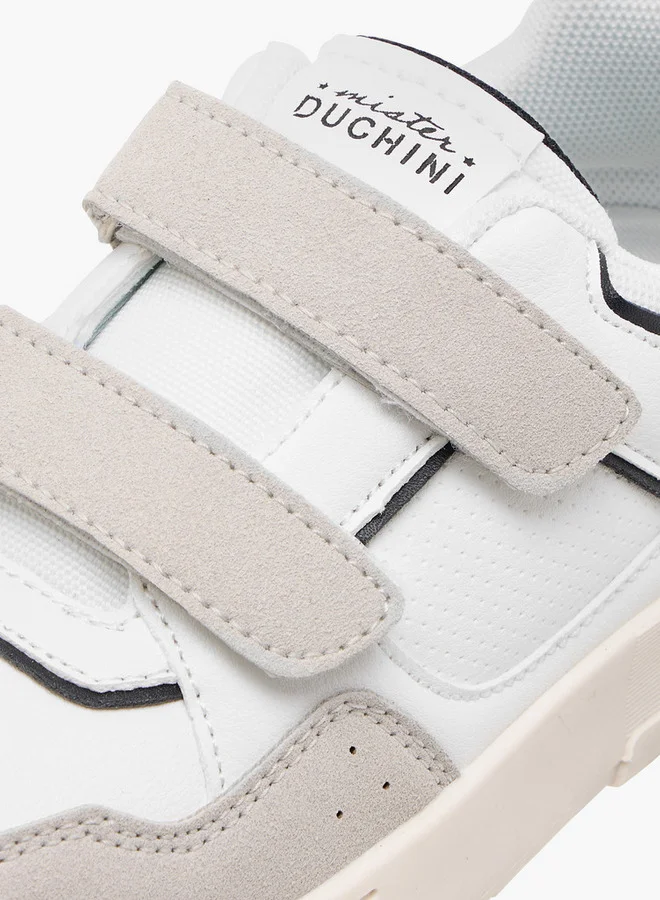 سيد دوتشيني Boys Panelled Sneakers with Hook and Loop Closure