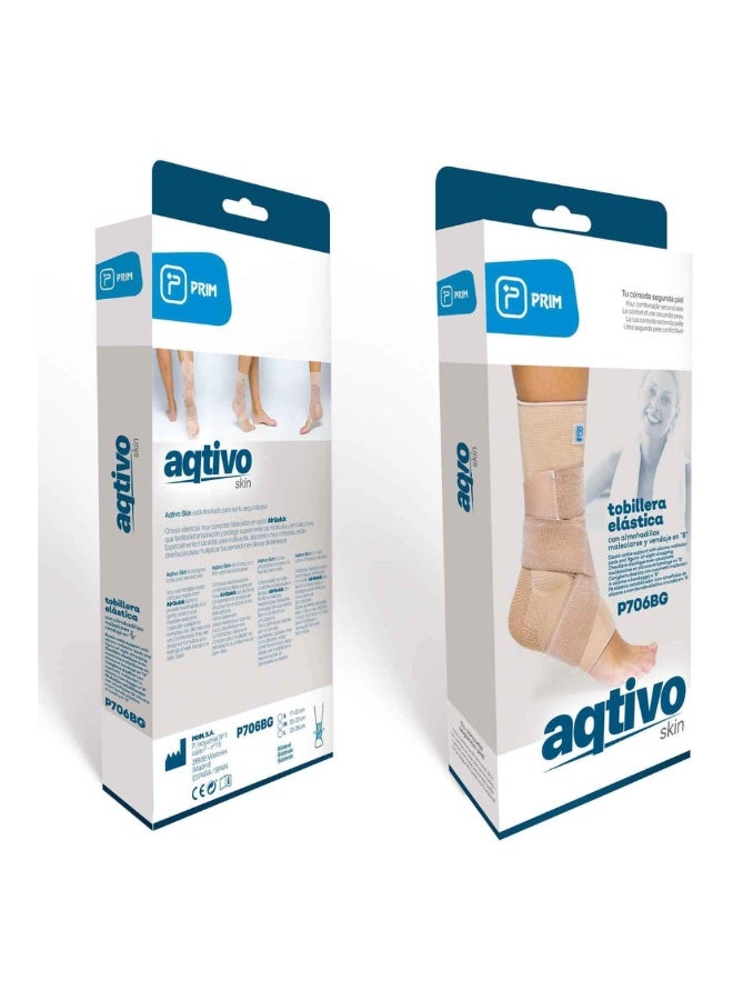 PRIM Aqtivo Skin Ankle Brace with Anatomical Silicone Inserts – Medical-Grade Compression Support for Malleolar Edema, Tendinitis & Sprains, Lightweight Breathable 3D Knit, Seamless Fit for All-Day Wear - Image 3