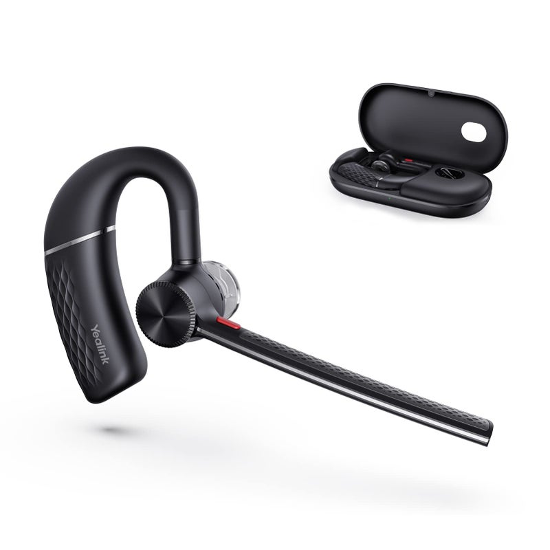 Yealink BH71 Bluetooth Headset, Wireless Bluetooth Earpiece with Noise Canceling Microphone, Hands Free, Mute Function,Connect to Mobile Phone/Tablet, Mono Headset for Office Driving - Image 1