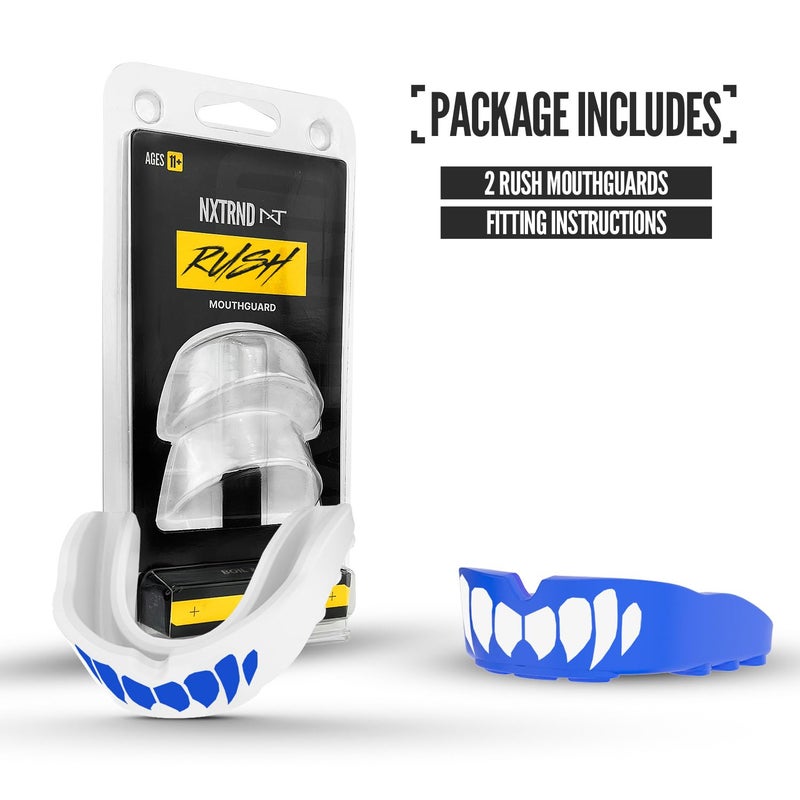NXT NXTRND 2 Pack Nxtrnd Rush Mouth Guard For Boxing And Other Sports (Blue) - Image 4