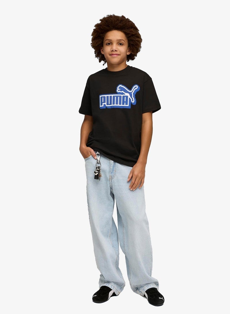 PUMA Youth Essential Logo Graphic T-Shirt - Image 3