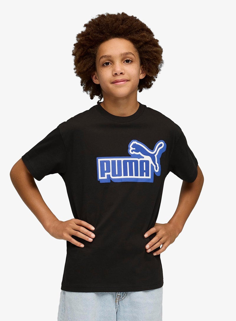 PUMA Youth Essential Logo Graphic T-Shirt - Image 1