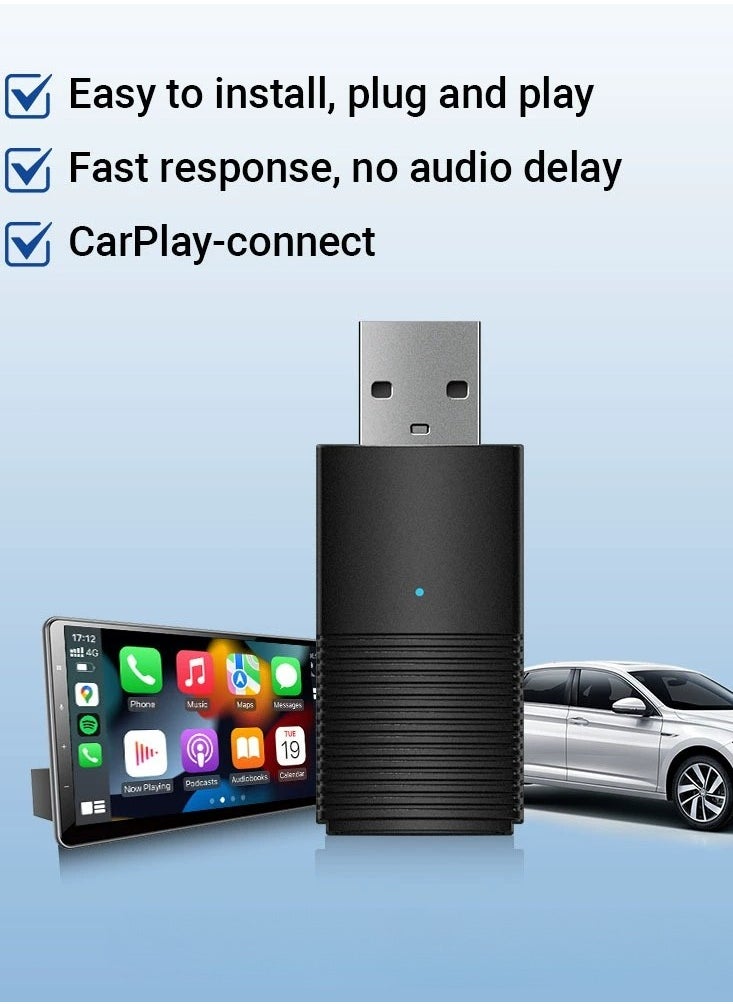 Generic - Wireless CarPlay Android Auto Wireless Adapter Smart Mini Box Plug And Play WiFi Fast Connect Universal - Image 1
