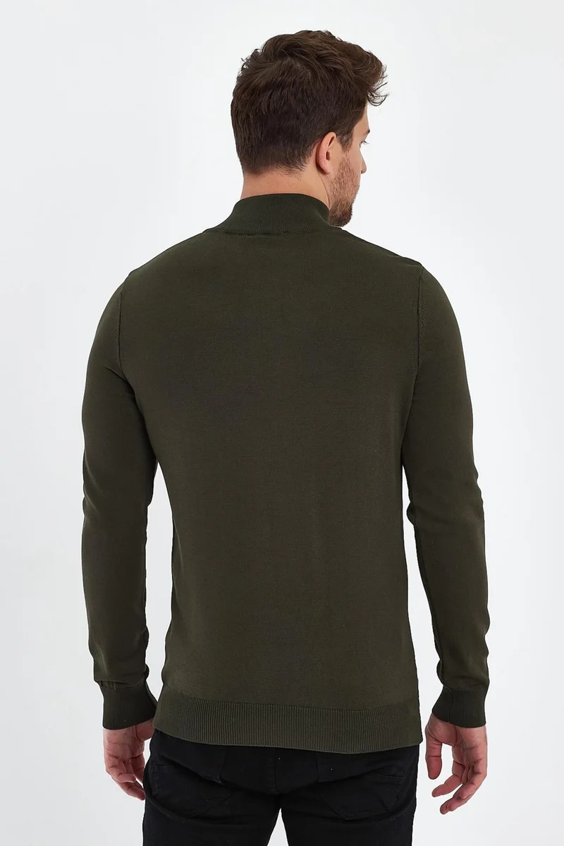 Alexander Gardi Half Turtleneck Zipper Sweater (E23-6701)