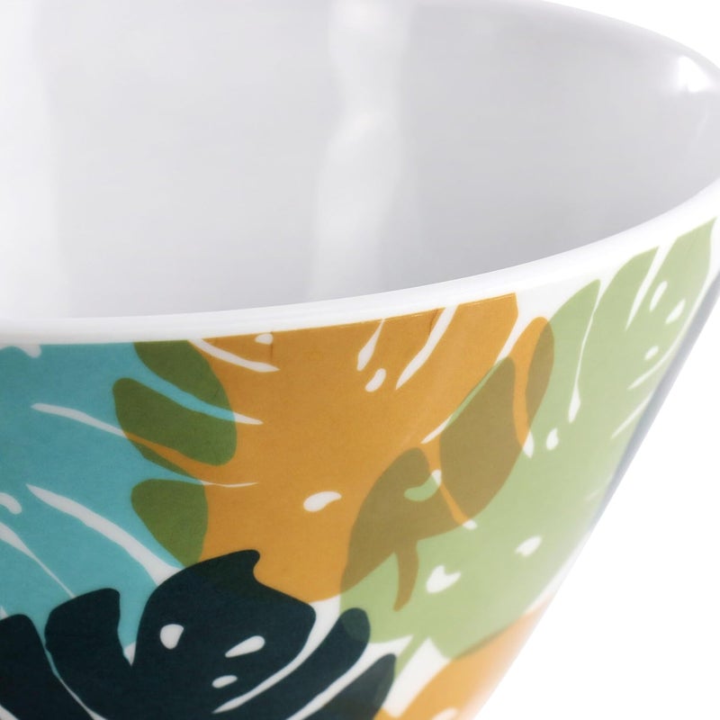 Gibson Home Gibson Home Tropical Sway 12 Piece 6 Inch Melamine Bowl Set in Multi Color Leaf  - Image 4