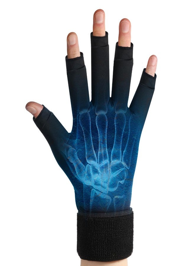GENCAM Wrist Ice Pack Wrap for Hand Arthritis, Hand Ice Pack Glove for Arthritis, Hand Ice Pack Sleeve for Rheumatoid, Osteoarthritis, Carpal Tunnel Pain (Black) - Image 1