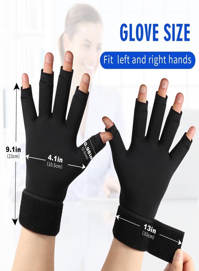 GENCAM Wrist Ice Pack Wrap for Hand Arthritis, Hand Ice Pack Glove for Arthritis, Hand Ice Pack Sleeve for Rheumatoid, Osteoarthritis, Carpal Tunnel Pain (Black) - Image 4