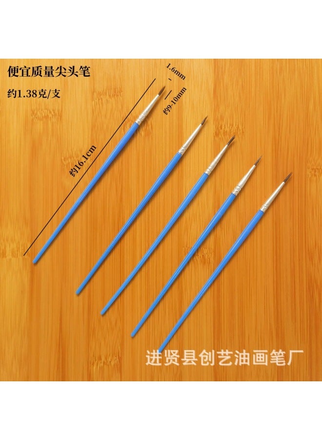 Chuangyi Acrylic Paint Pen Plastic Rod Digital Oil Painting Brush Flat Head Brush Gouline Brush Vinyl Doll Plaster Nylon Pen - Image 1
