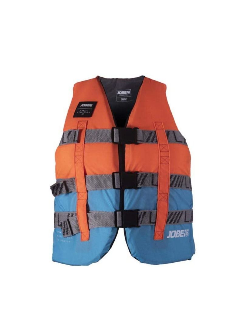 JOBE Jobe Rental Universal Life Vest for water Sports Orange/Blue - Unisex Fit