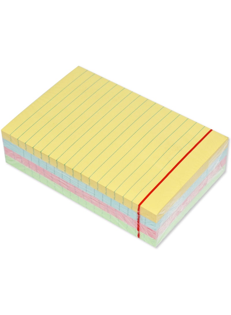 FIS دفتر ملاحظات لاصق FIS، 4X6 بوصة، عبوة من 4، مخطط 4 ألوان باستيل متنوعة -FSPO4X6RP4C - Image 2