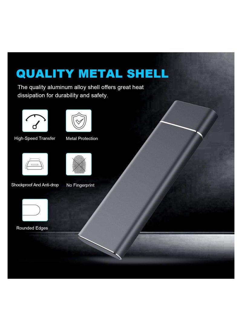 AROAQ SSD External Solid State Hard Drive Computer Backup USB 3.1 to Type C Support Data Storage Transfer for Windows XP PC Laptop and Mac 16TB  - Image 2