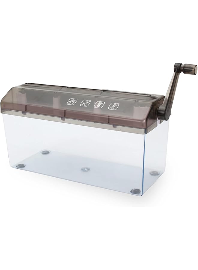 erorex Portable Hand Shredder Mini Paper Shredder Manual Shredder Documents Paper Cutting Tool For Office School Home Desktop Stationery For Paper Bills Receipts - Image 1