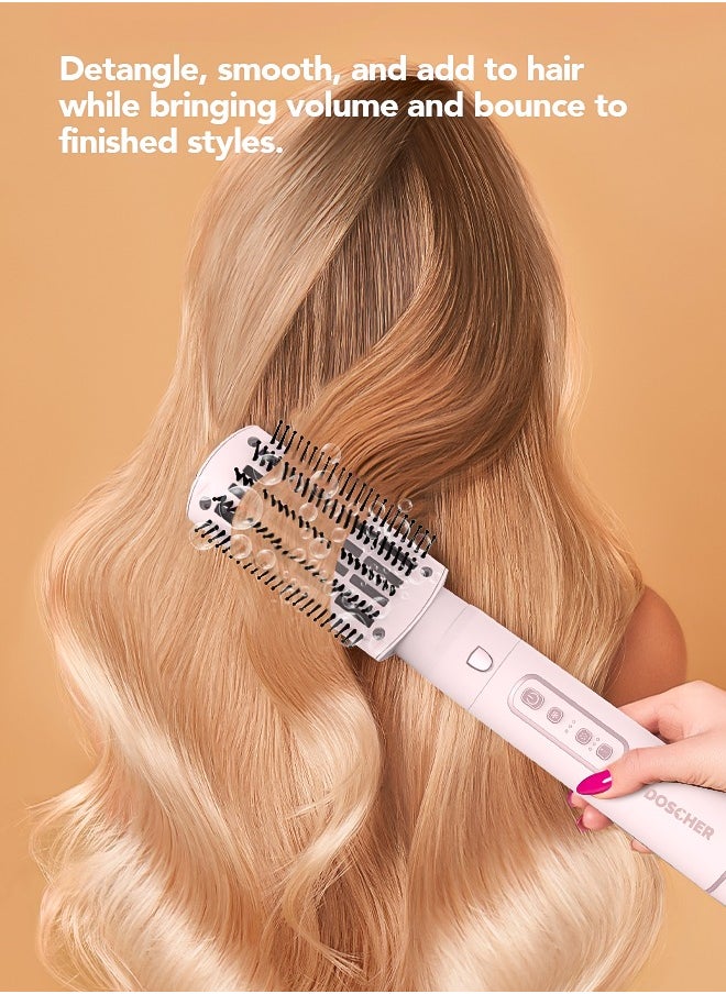 DOSCHER - Hair Dryer Brush Airwrap 6-in-1 Professional Hot Air Brush Set Blow Dryer for Drying Curling and Straightening Combing Hair Styler 1600W - Image 1