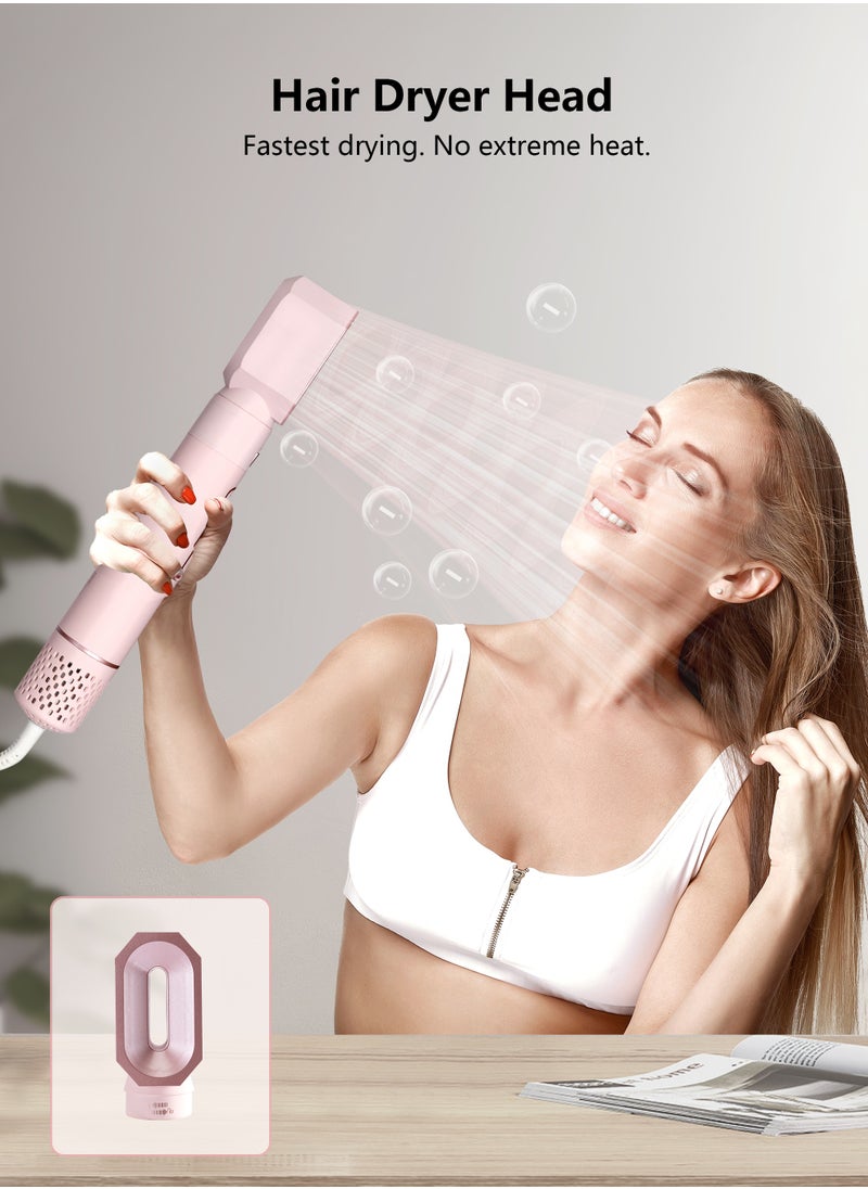 DOSCHER - Hair Dryer Brush Airwrap 6-in-1 Professional Hot Air Brush Set Blow Dryer for Drying Curling and Straightening Combing Hair Styler 1600W - Image 1