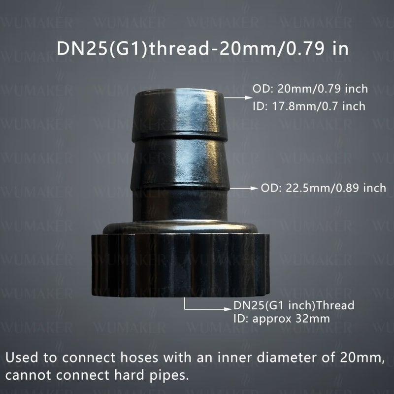 Female Thread Hose Connector G1 2 25mm Female 2PCS Inner Thread Garden Irrigation Barbed Pagoda Joint - Image 5