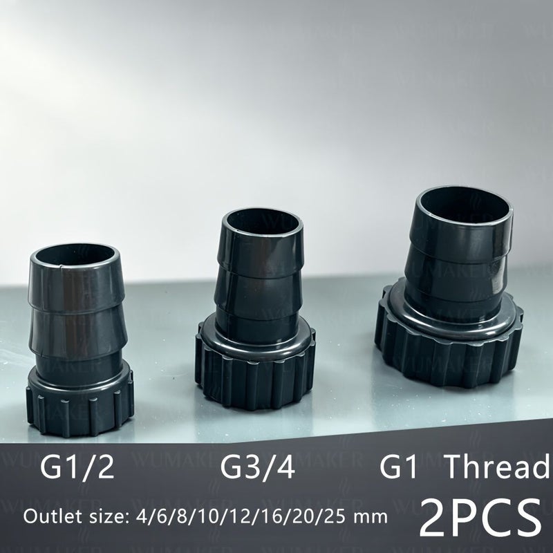 Female Thread Hose Connector G1 2 25mm Female 2PCS Inner Thread Garden Irrigation Barbed Pagoda Joint - Image 1