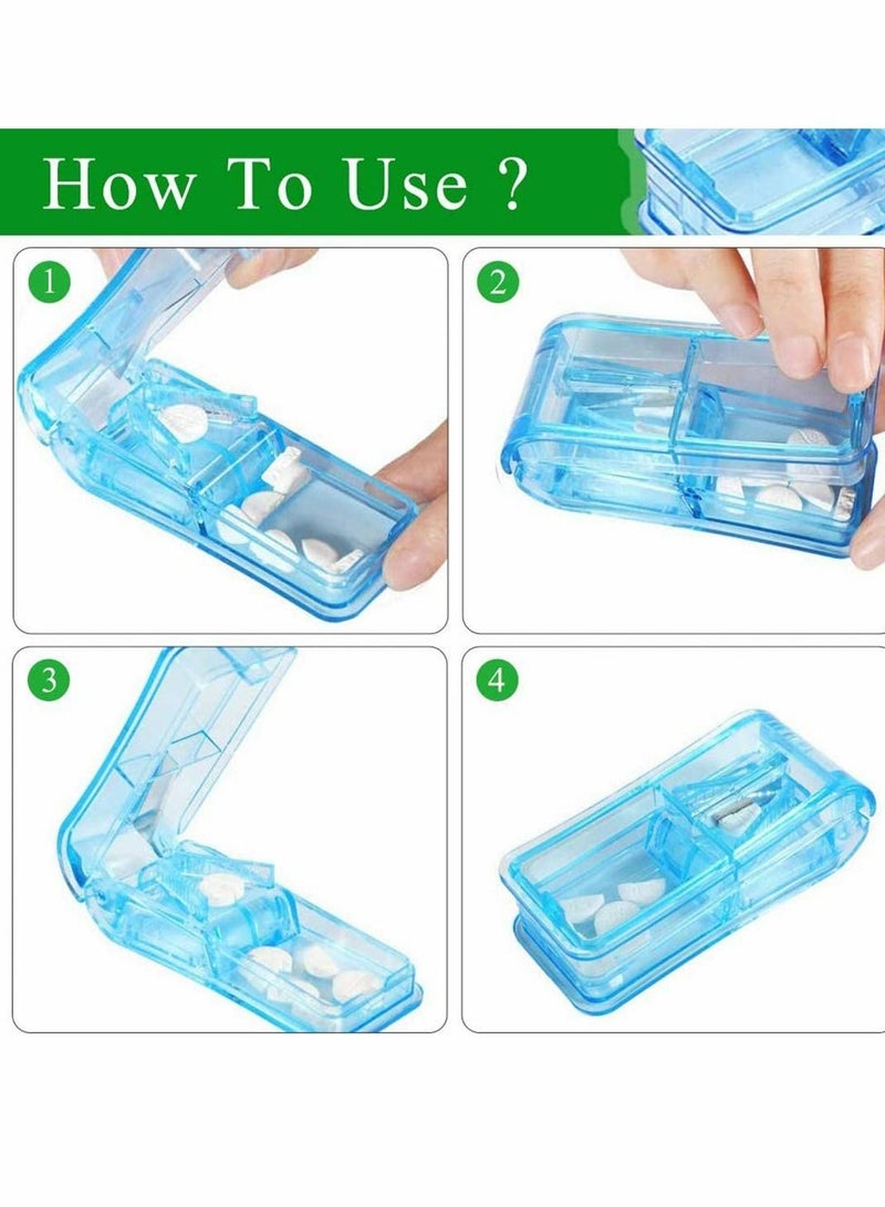 KASTWAVE Splitters Cutters with Grip for Small and Medication Easily Cut s Splitter Cutter and Crusher Travel Medicine Box Travel Cutter Splitter - Image 3