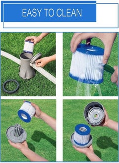 Generic Type D Pool Filter Cartridge Compatible with Summer Waves Type D P57100102, P57000104, Type VII Filter Cartridge, Aqua Leisure, Simple Set, Summer Escapes & Sand N Sun (2 Pack)  - Image 5