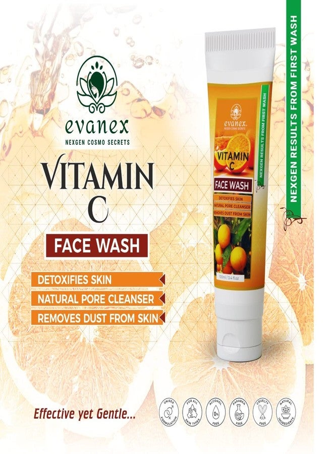 Evanex Nexgen Vitamin C Facewash Packed With Powerful Natural Ingredients that Combat Acne and Oily Skin! 200ml - Image 4